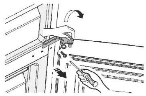 THOMSON CTH326WH - CHANGEMENT DU SENS D'OUVERTURE DES PORTES - 7