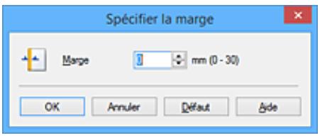 CANON G2501 - Définition de la marge d'agrafage - 3