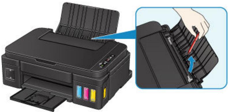 CANON G2501 - Contrôle 6 Vérifiez qu'aucun objet ne se trouve dans le réceptacle arrêté. - 2