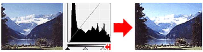 CANON G2501 - Déplacement des curseurs Point noir et Point blanc - 2