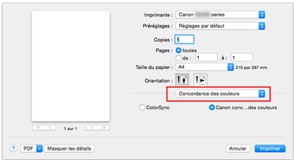 CANON G2501 - Définition de la correction des couleurs - 1