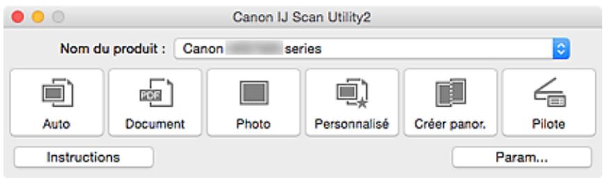 CANON G2501 - IJ Scan Utility Écran principal - 1