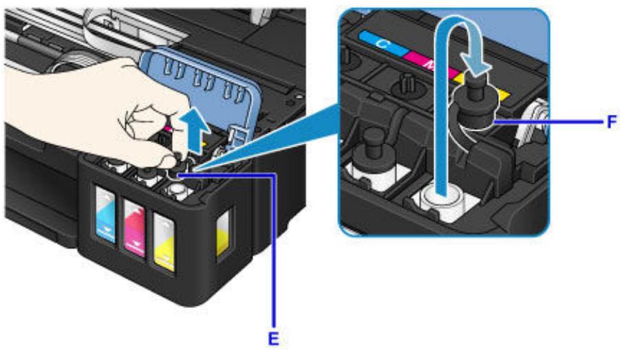 CANON G2501 - Ouvrez le capot de cartouche d'encre. - 2
