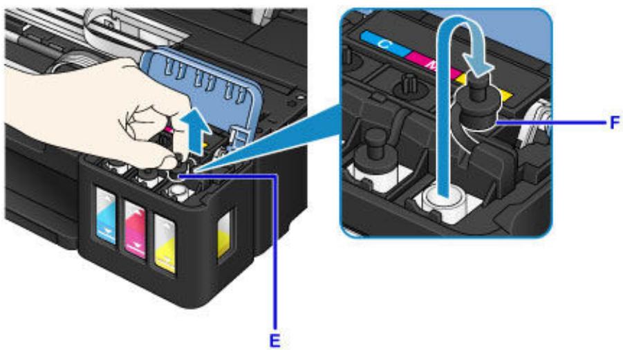 CANON G2501 - Ouvrez le capot de cartouche d'encre. - 2