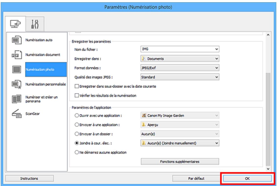 CANON G2501 - Cliquez sur OK. - 1