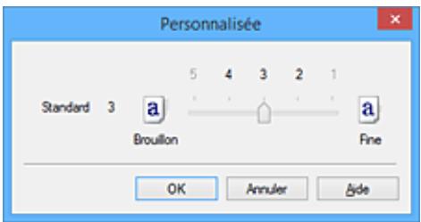 CANON G2501 - Définition du niveau de Qualité d'impression (Personnalisée) - 2