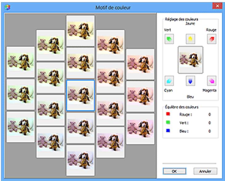 CANON G2501 - Ajustement des couleurs à l'aide d'un motif de couleur - 3