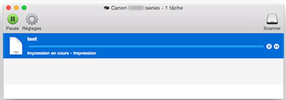 CANON G2501 - Verificacion de I'etat de I'imprimante - 1