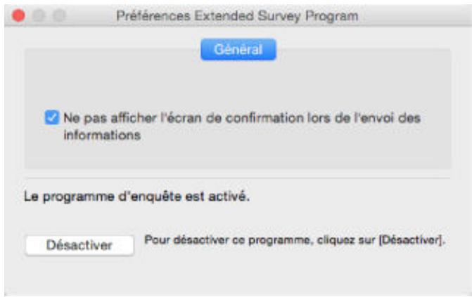 CANON G2501 - L'icône Inkjet Printer/Scanner/Fax Extended Survey Program s'affiche OS) - 3