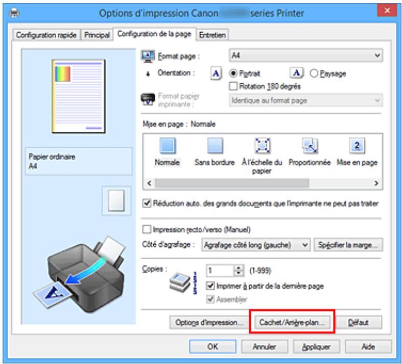 CANON G2501 - Enregistrement d'un nouvel arrêté-plan - 1