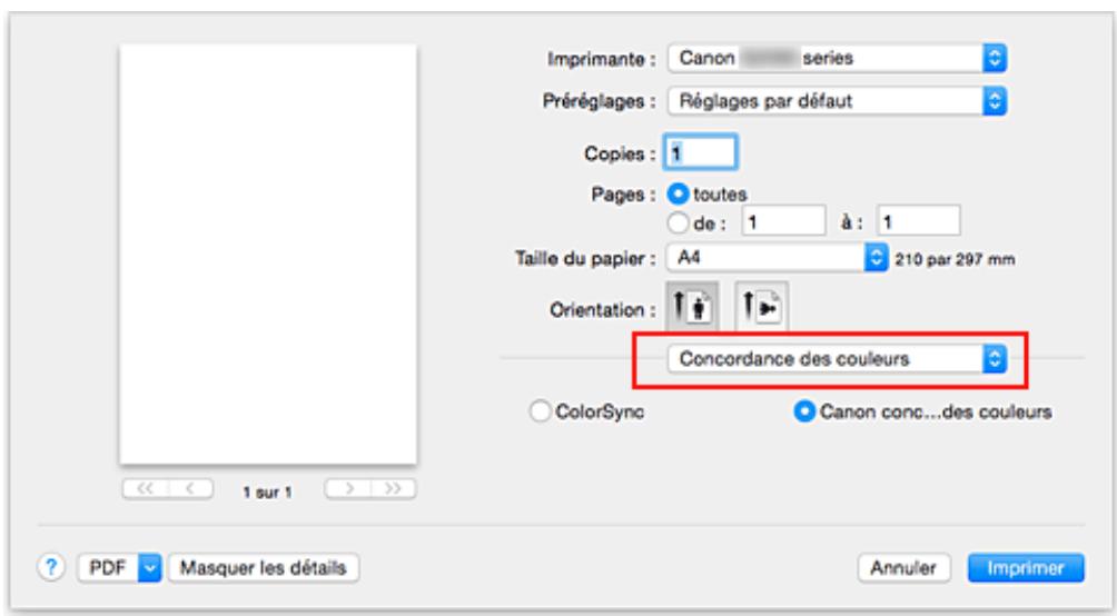 CANON G2501 - Impression avec les profils ICC (specification d'un profil ICC à partir du logiciel d'application) - 1