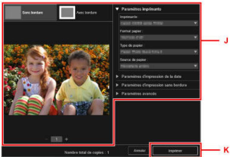 CANON G2501 - Cliques sur Imprimer (K). - 1