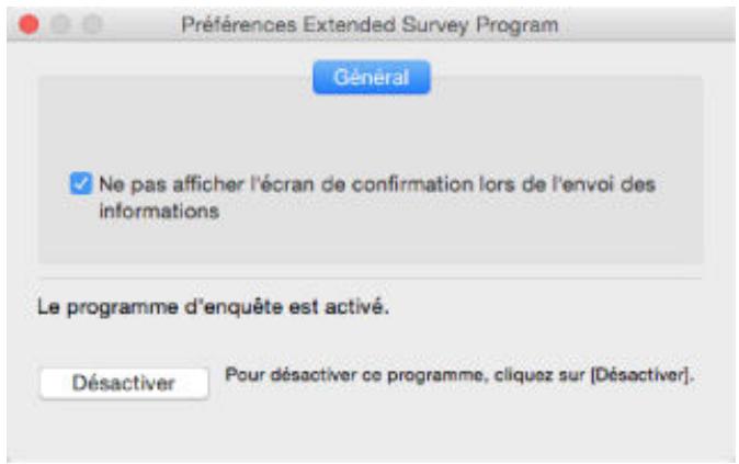 CANON G2501 - L'icône Inkjet Printer/Scanner/Fax Extended Survey Program s'affiche OS) - 3