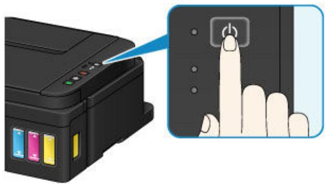 CANON G2501 - Mise sous tension de la machine - 1