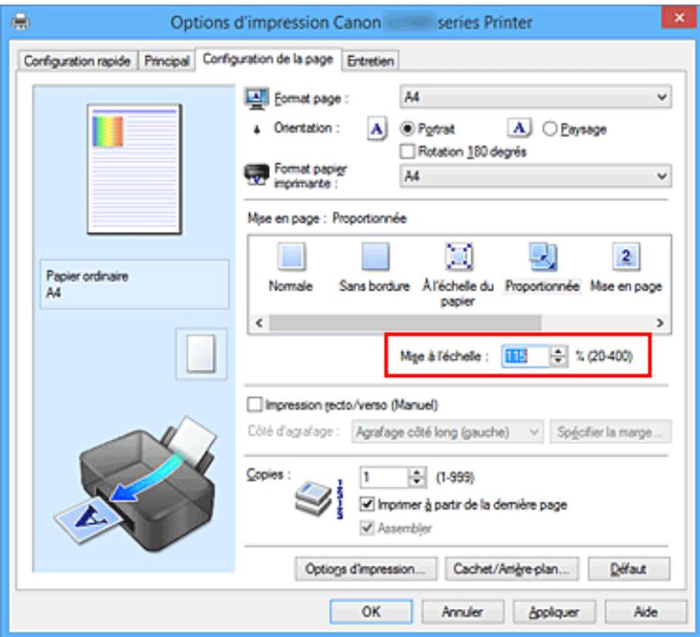 CANON G2501 - Impression proportionnée - 4