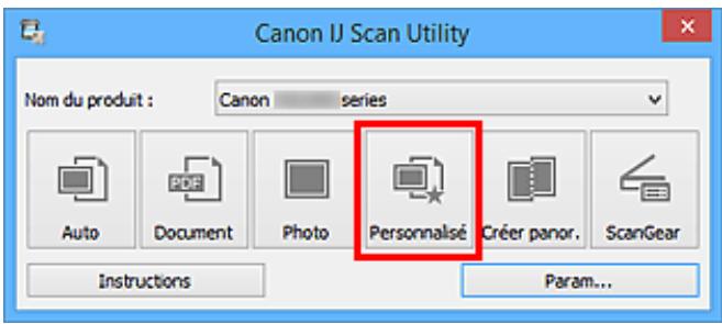 CANON G2501 - Cliquez sur Personnelise. - 1