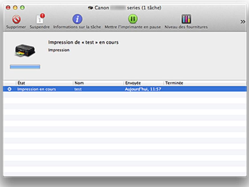 CANON G2501 - Verificacion de I'etat de I'imprimante - 2