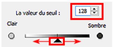 CANON G2501 - Ajustement du seuil - 1