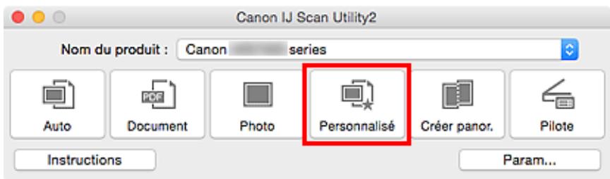 CANON G2501 - Cliquez sur Personnelise. - 1