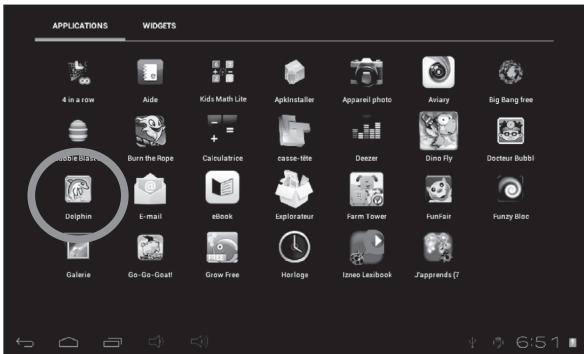 LEXIBOOK TABLET JUNIOR 2 - L'application est ensuite disponible dans le menu des applications. - 1