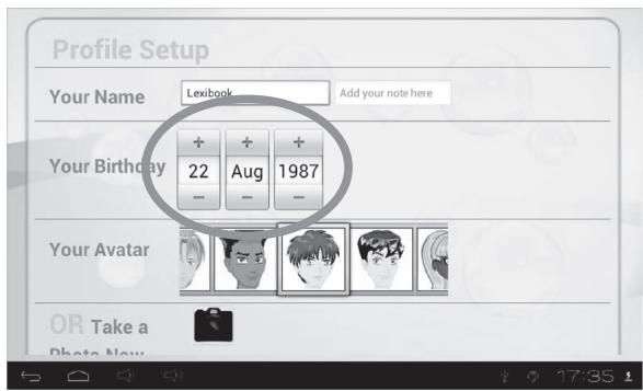 LEXIBOOK TABLET JUNIOR 2 - Pour creer un nouveau profil - 4