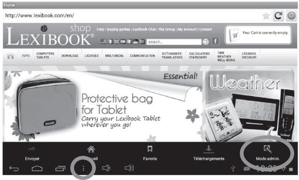 LEXIBOOK TABLET JUNIOR 2 - Le navigateur internet Lexibook® Protect - 6