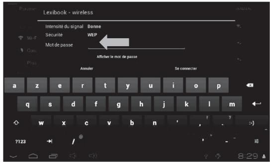 LEXIBOOK TABLET JUNIOR 2 - Attendre que le Wi-Fi s'allume. Ceci peut prendre 5 à 10 secondes. - 3