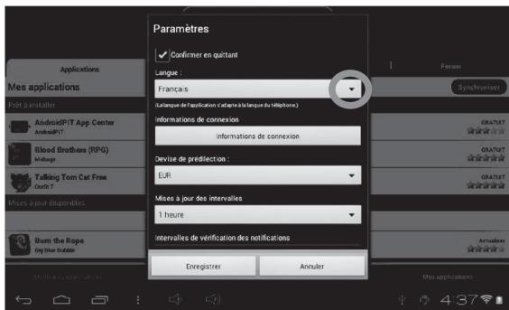 LEXIBOOK TABLET JUNIOR 2 - - Changer la langue du Lexibook® Market - 2