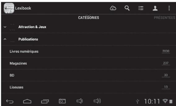 LEXIBOOK TABLET JUNIOR 2 - - Rechercher des applications sur le Lexibook® Market Premium - 1