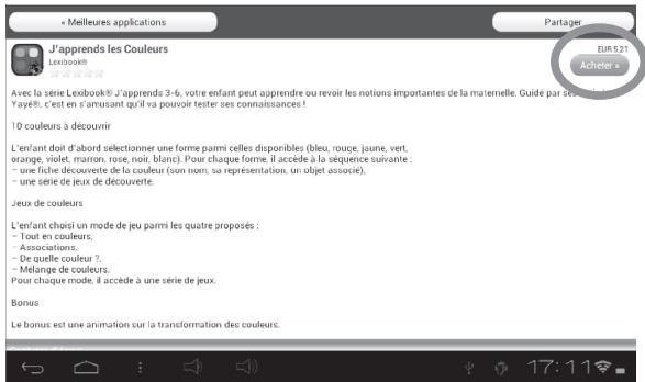 LEXIBOOK TABLET JUNIOR 2 - - Acheter une application - 1