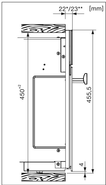 MIELE M6260TCC - Cotes d'encastrement - 2