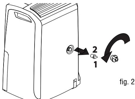 DELONGHI DD33P - B) Evacuation en continu vers l'extérieur - 1