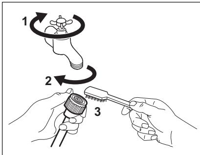 DARTY FWF1422E32 - NETTOYAGE DU TUYAU D'ARRIVÉE D'EAU ET DU FiltRE DE LA VANNE - 1
