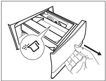 DARTY FWF1422E32 - VERIFICATION DE LA POSITION DU VOLET DU PRODUIT DE LAVAGE - 1