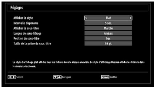 BRANDT B1913XHD/DVD - Réglages du navigateur média - 1