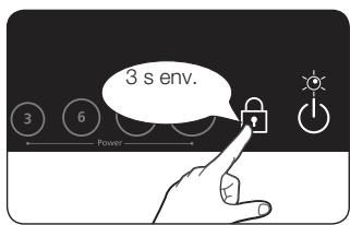 SAMSUNG CTN 365 DC 01 INOX - Activation/désactivation de la sécurité enfants - 1