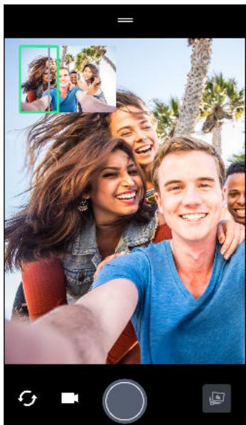 HTC U PLAY BLANC 32G - Prendre un panorama autoportrait - 3