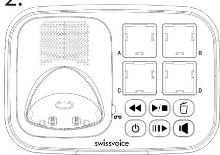 SWISSVOICE XTRA 2155 - Les modèles avec deux ou trois combinés contiennent également : - 6