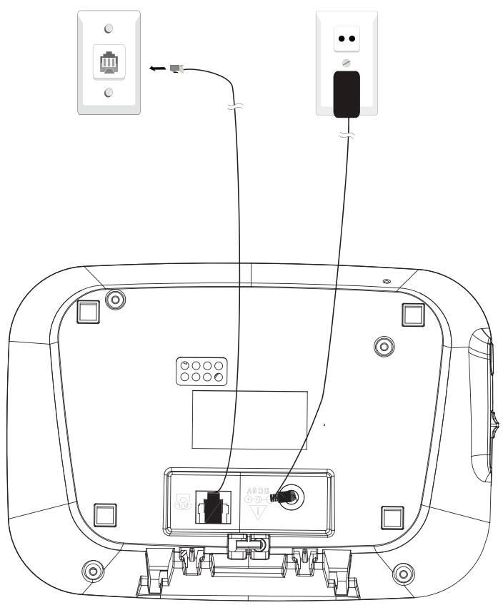 SWISSVOICE XTRA 2155 - Branchements de la base - 1