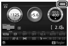 NIKON PACK FD D5300+18-140VR - Niveau de charge de l'accumulateur - 1