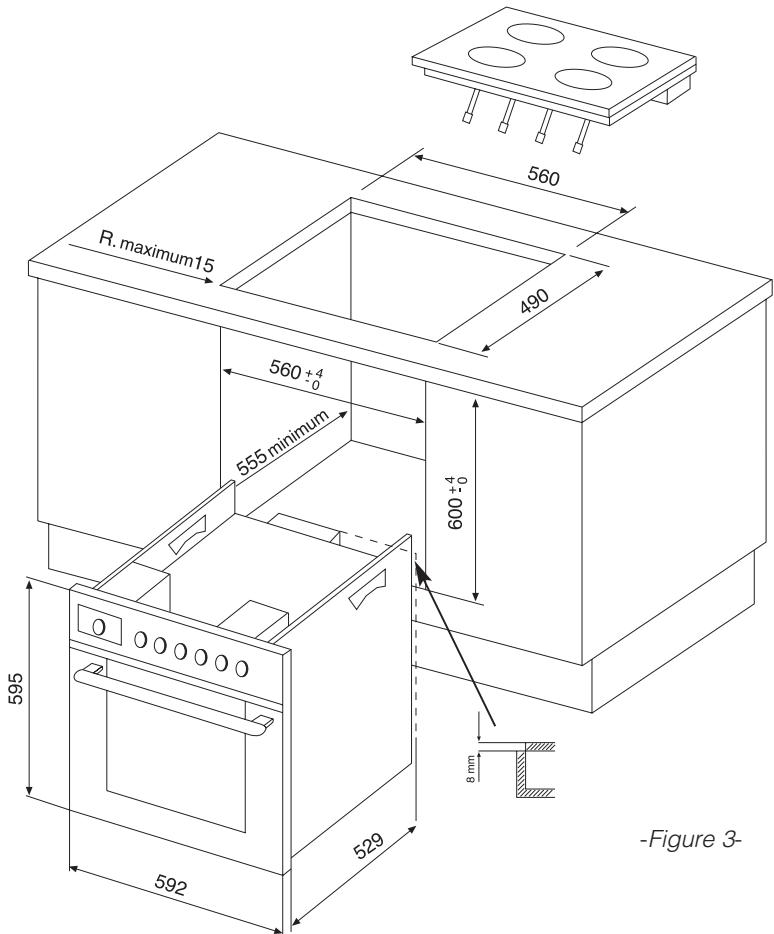 FAGOR 5H-185NEPOCA - b.1 TABLES DE CUISSON À GAZ, MIXTES, À INDUCTION ET 4 ÉLECTRIQUES - 1