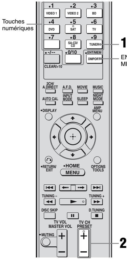 SONY STR-DG820 - Appuyez sur ENT/MEM. - 1