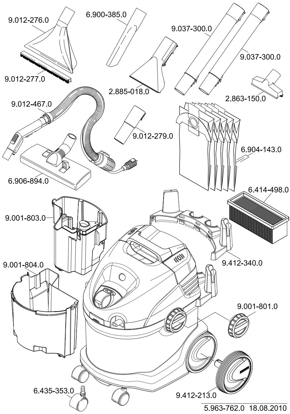 KARCHER SE 6100 - \section*{Caracteristiques techniques} - 1