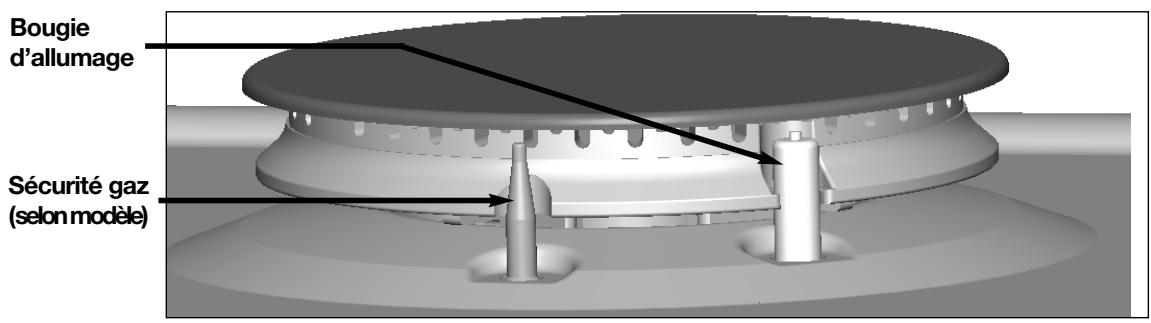 DARTY 36 - ALLUMAGE DE LA TABLE AVEC SÉCURITÉ GAZ (SELON MODELE) - 2