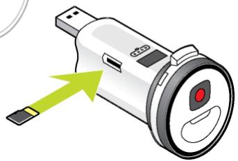 TOMTOM BANDIT ACTION CAMERA - Insertion d'une carte mémoire - 2