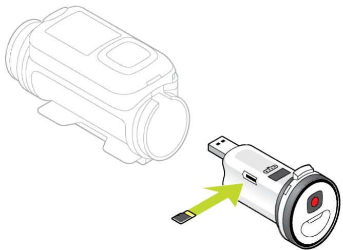 TOMTOM BANDIT ACTION CAMERA - Insertion d'une carte mémoire - 1