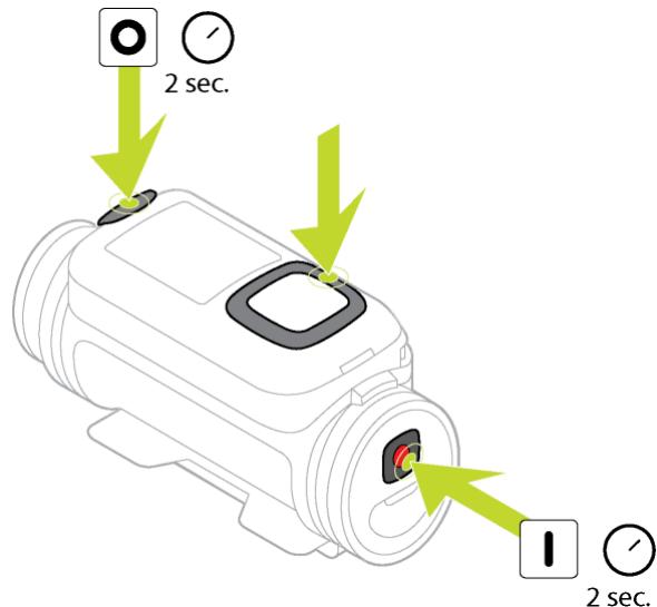 TOMTOM BANDIT ACTION CAMERA - Mise en marche et arrêt de votre tomtom bandit - 1
