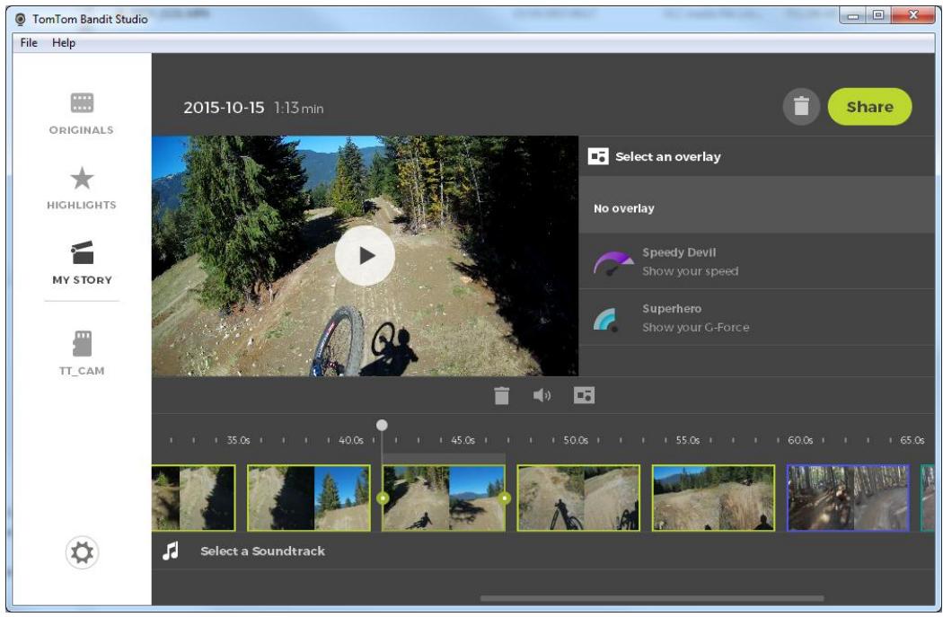 TOMTOM BANDIT ACTION CAMERA - Ajustement d'un exploit - 2