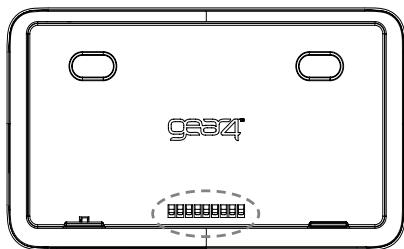 GEAR4 DUOCOD - Points de connexion du caisson de basses et des enceintes - 1