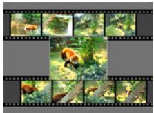 CASIO EX-FH2OBKECA - Utilisez [←] et [▷] pour faire défilier les images de la série video et afficher celle que vous voulez utiliser comme image MOTION PRINT. - 1